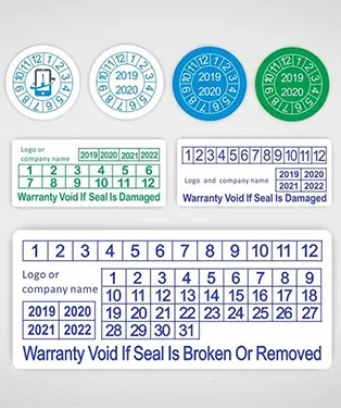 Warranty Labels by Sai Impression